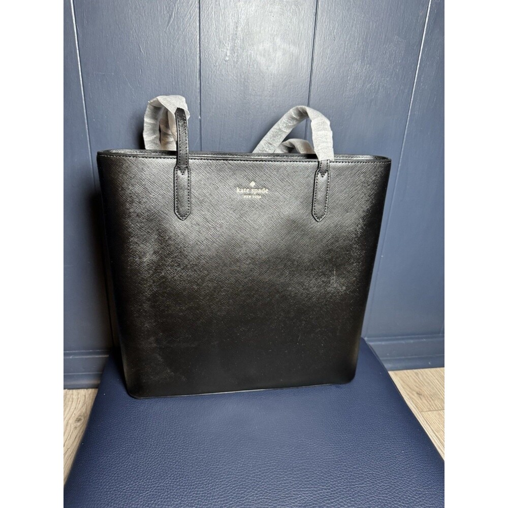 NWT Kate Spade Jana Tote Bag Black Saffiano Leather Shoulder Purse
